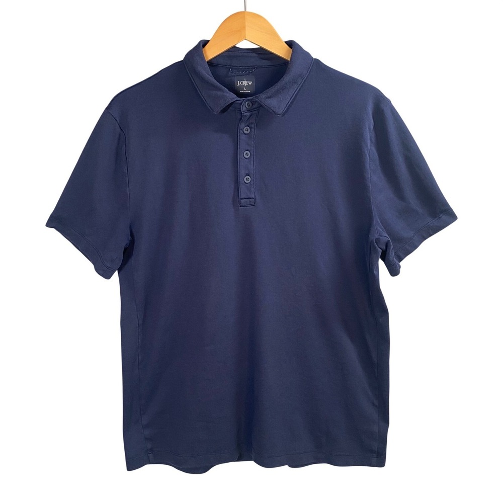 J.Crew Performance‎ Polo Mens Large Oarsman Stretch COOLMAX UPF Preppy